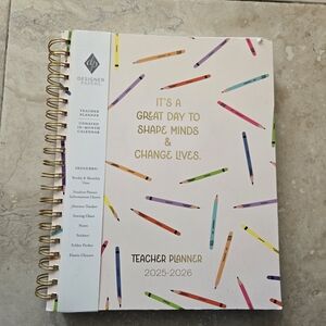 Designer Papers Teacher's Planner Undated 18-month Calendar 2025-2026 NEW